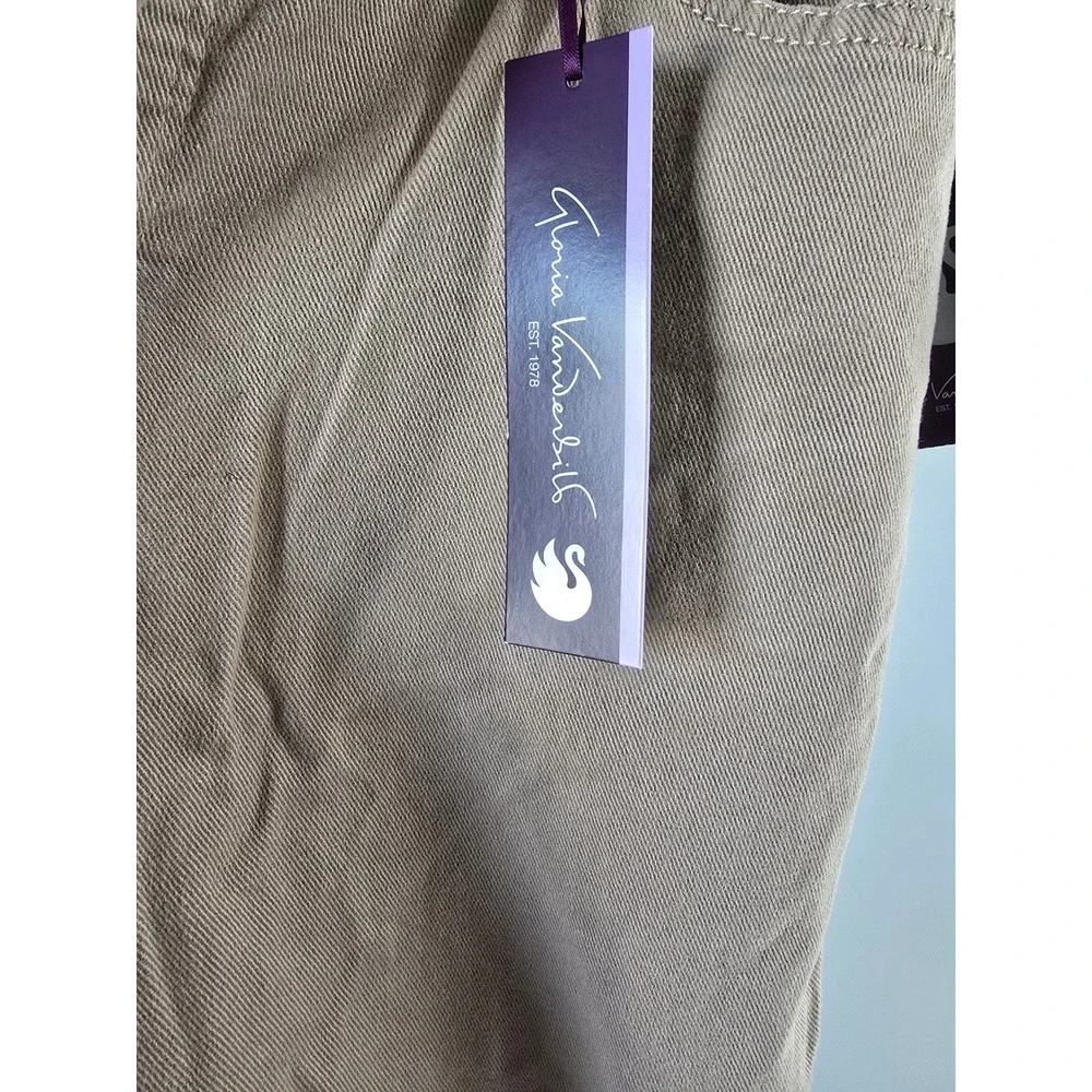 Gloria Vanderbilt Amanda Slimming Tapered Leg Jeans Latte‎ Tan Womens Size 6 Avg